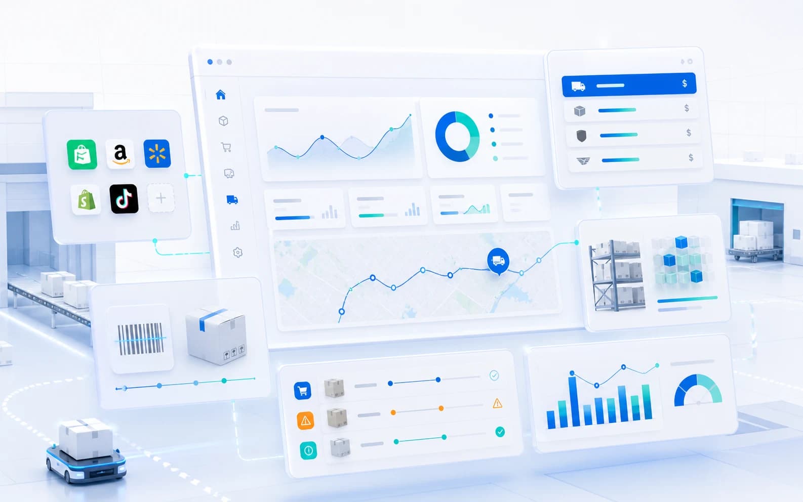 Interface Tandem de pilotage des opérations ecommerce